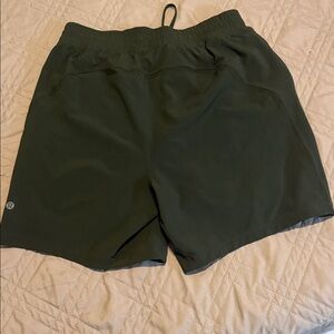 lululemon athletica Men's Dark Olive Athletic Shorts